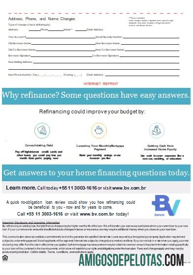 Brazil Banco Votorantim Bank Mortgage Statement, 3 Pages, 3 Scr exemplo